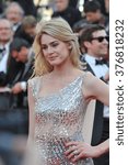 Small photo of CANNES, FRANCE - MAY 18, 2014: Vanessa Hessler at the gala premiere of "The Homesman" at the 67th Festival de Cannes.