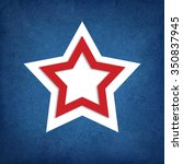 red white and blue star... | Shutterstock . vector #350837945