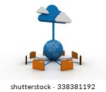 files on cloud computing | Shutterstock . vector #338381192