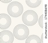 seamless pattern with dotted... | Shutterstock .eps vector #174408698