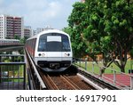 An Mrt Train In Singapore