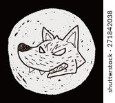 werewolf doodle | Shutterstock . vector #271842038