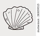 shell doodle | Shutterstock .eps vector #283059515