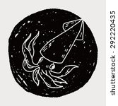 squid doodle | Shutterstock . vector #292220435