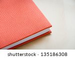 Leather Bound Book Orange