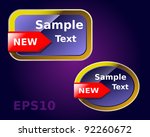 vector set of colored ... | Shutterstock .eps vector #92260672