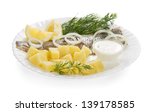 Slices Of A Herring And Potato  ...