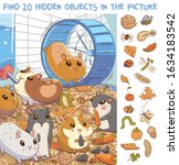 find 20 hidden objects in the... | Shutterstock .eps vector #1634183542