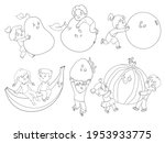 small children holding big... | Shutterstock .eps vector #1953933775