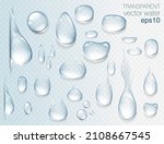 realistic transparent water... | Shutterstock .eps vector #2108667545