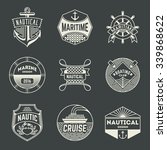 nautical insignias logotypes... | Shutterstock .eps vector #339868622