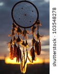 Dream Catcher With Sunset On...