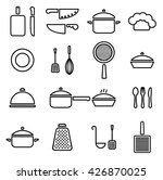 kitchenware line icon set... | Shutterstock . vector #426870025