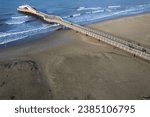 Small photo of Aerial photographic documentation of the pier of Lido di Camaiore Versilia Italy Tuscany