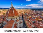 Florence Duomo. Basilica di Santa Maria del Fiore (Basilica of Saint Mary of the Flower) in Florence, Italy. Florence Duomo is one of main landmarks in Florence