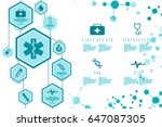 2d illustration medicine... | Shutterstock . vector #647087305