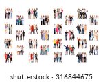 team over white together we... | Shutterstock . vector #316844675