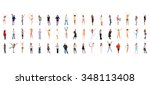 workforce concept isolated over ... | Shutterstock . vector #348113408