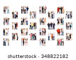 corporate teamwork united... | Shutterstock . vector #348822182