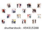 isolated groups workforce... | Shutterstock . vector #454315288