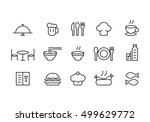 food icon set  vector | Shutterstock .eps vector #499629772