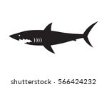 icon shark  vector | Shutterstock .eps vector #566424232