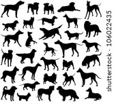 dog collection   vector... | Shutterstock .eps vector #106022435