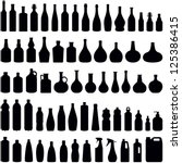 bottle collection   vector... | Shutterstock .eps vector #125386415