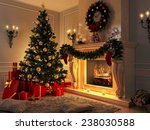 3d Rendering New Year Interior...