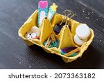 Reused Egg Carton To Hold Items