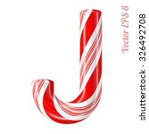 Mint Hard Candy Cane Vector...