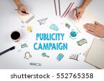 Publicity Campaign. The meeting at the white office table