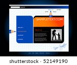website template  vector | Shutterstock .eps vector #52149190