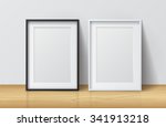 realistic white and black blank ... | Shutterstock .eps vector #341913218