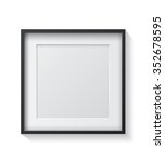 realistic square black blank... | Shutterstock . vector #352678595