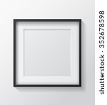 realistic square black blank... | Shutterstock . vector #352678598