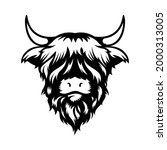 Highland Cow Head Design On...
