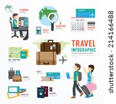 world travel business template... | Shutterstock .eps vector #214166488