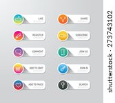 modern banner button with... | Shutterstock .eps vector #273743102