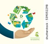 eco business friendly save... | Shutterstock .eps vector #539052298