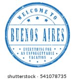 rubber stamp "welcome to buenos ... | Shutterstock .eps vector #541078735