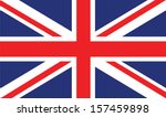 vector image of british flag | Shutterstock .eps vector #157459898
