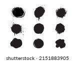 black ink brush stroke for... | Shutterstock .eps vector #2151883905