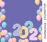 year 2022 year design with... | Shutterstock .eps vector #2113507745