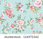 wallpaper seamless vintage pink ... | Shutterstock .eps vector #116572162