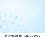 abstract background medical... | Shutterstock .eps vector #687881932