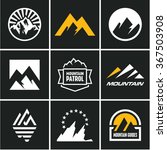 Mountain Icons Set. Mountain...