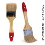 Paint brush isolated on a white ...