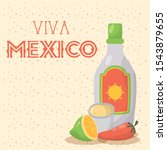 viva mexico celebration with... | Shutterstock .eps vector #1543879655