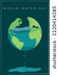world water day invitation card ... | Shutterstock .eps vector #2120414285